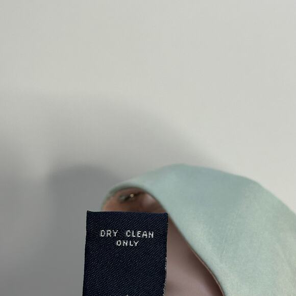 Ann Taylor 100% Silk Mint Green Floral Sleeveless Sheath Dress Womens Size 2 - Picture 9 of 12